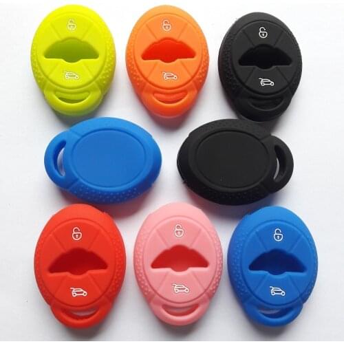 Smart MINI Cooper Key Fob Remote Control Holder Cover For bmw mini cooper S R50 R53 Silicon Keyguard Pouh 2 button