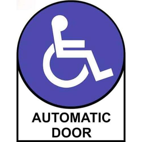 Personality Handicap Automatic Door Oem Logo Car Stickers Vinyl Graphics VAN Car Accessories Waterproof Apply To Car Door