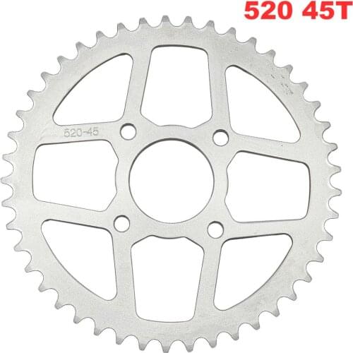 High Quality Metal Motorcycle Scooter Drive Gear 520 Big Sprocket 45T 4 Holes Sprockets 58mm