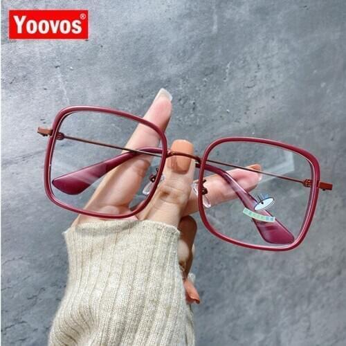 Yoovos 2021 Glasses Frame Women Anti Blue Light Women Eyewear Optical Glasses Brand Eyeglasses Frame For Women Vintage Okulary