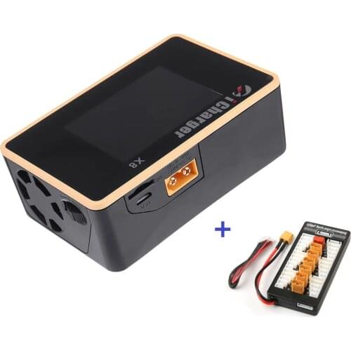 ICharger X8 1100W 30A DC LCD Screen Smart Battery Balance Charger Discharger for 1-8s LiPo/Lilo/LiFe/LiHV Battery 1200W Adapter