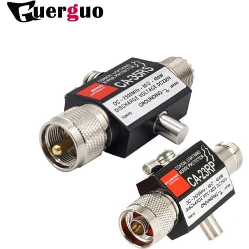 1PC CA-23RP/CA-35RS PL259 SO239 Radio Repeater Coaxial Cable N male to N female connector Anti-Lightning Antenna Surge Protector