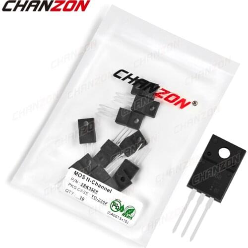 10pcs 2SK3568 TO-220F N-Channel Mosfet Bipolar Junction Transistor BJT SIC Mos Fets Triode Tube 12A 500V Integrated Circuits