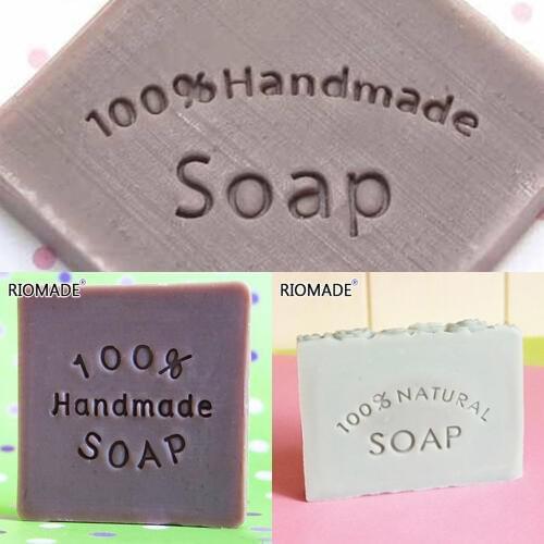 100% Art Font Handmade Soap Making Stamp Transparent Natural Plexiglass Soap Seal With Handle Acrylic Chapter Custom Craft