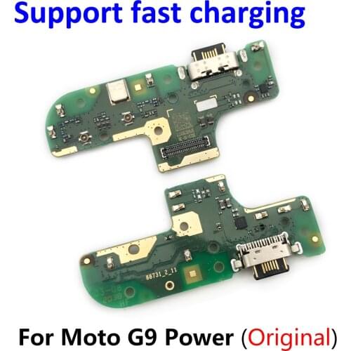 100% Original USB Charger Dock Connector Charging Port Microphone Flex Cable Replacement Parts For Moto G9 Power