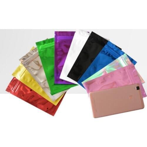 100 pcs 10x15cm Colored Zip lock Bags,Plastic Zip Bags,Food Storage Pouches bags Free Shipping