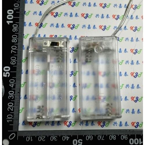 14pcs No. 5, Section 2 Section 2 5 AA 2 five transparent battery case with switch cover line No. five section two