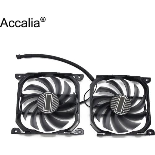 2pcs/set for Inno GTX1070TI/1070 GPU VGA Card Cooler Cooling Fan Replacement for INNO3D GEFORCE GTX 1080 GTX1080 TI X2 V2
