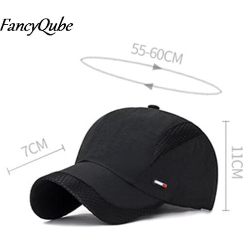 2021 Unisex Summer Breathable Mesh Baseball Cap Quick Drying Hats For Men Spring Summer New Outdoor Youth Baseball Caps