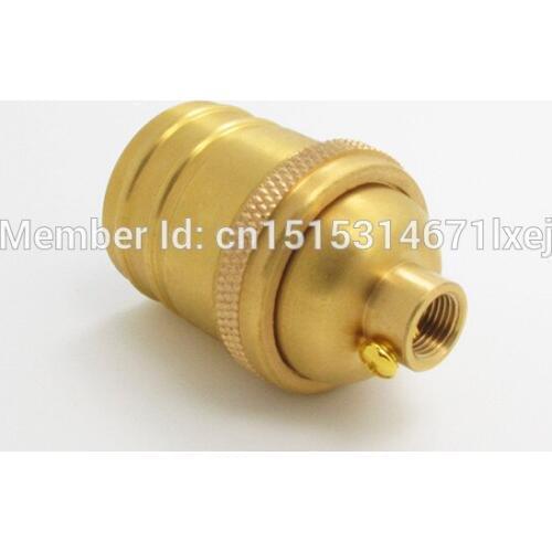Free shipping Keyless Brass Lamp Socket E26/E27 Antique Copper Lampholder Vintage Bulb Holder
