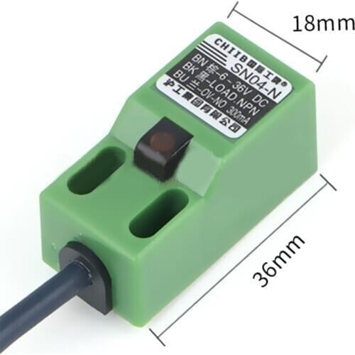 Free Shipping SN04-N Famous SN04N 4mm Approach Sensor NPN,3 wire,NO 6-30V DC Inductive Proximity Switch