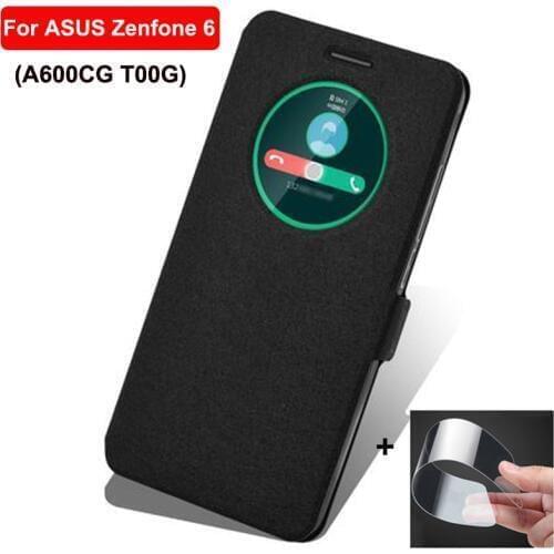 6.0inch Open window cover For ASUS ZenFone 6 Case cover leather phone Cases For ASUS ZenFone6 A600CG T00G case cover filp shell