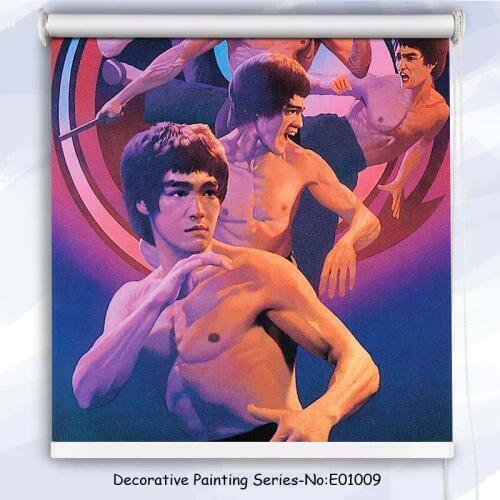 Tipiace DIY Hd Digital Printing Decorative Painting Style Full Blackout Customize Patterns Roller Blinds for Living Room