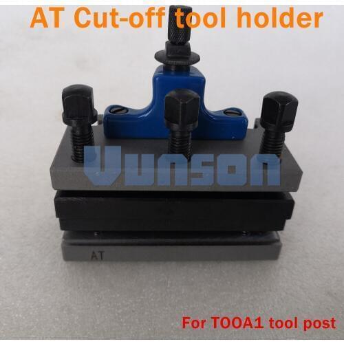 AT Cut-off tool holder for TOOA1 European Style Lathe Swing Diameter 150~300mm QCT Quick Chang Tool Post