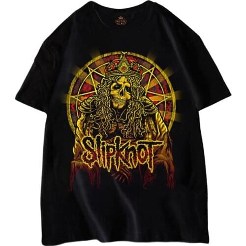 New Rock Band Slipknots T Shirt High Quality Cotton T-Shirt Men Black Tshirt Tops Print T Shirt T Shirt Women Streetwear