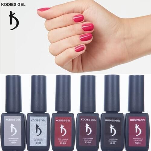 KODIES GEL 8ML Manicure UV Gel Nail Polish Wine Red Glitter White French Nails Art Varnishes Semi Permanent Gellak Base Top Coat