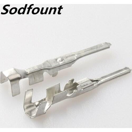 100pcs H62 brass tinned 2.0mm male car connector terminal block DJ616YA-2B