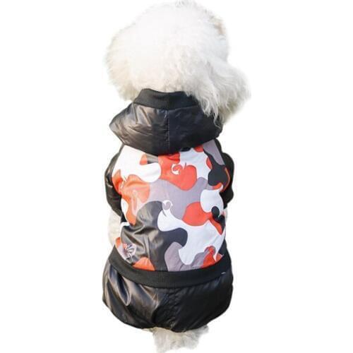 4 size Pet Dog Coat Winter Warm Small Dog Clothes For Chihuahua Soft Fur Hood Puppy Jacket Clothing