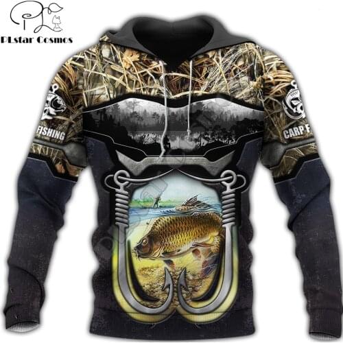 Carp Fishing Pattern 3D All Over Printed Mens Autumn Hoodie Sweatshirt Unisex Streetwear Casual Zip Jacket Pullover KJ611