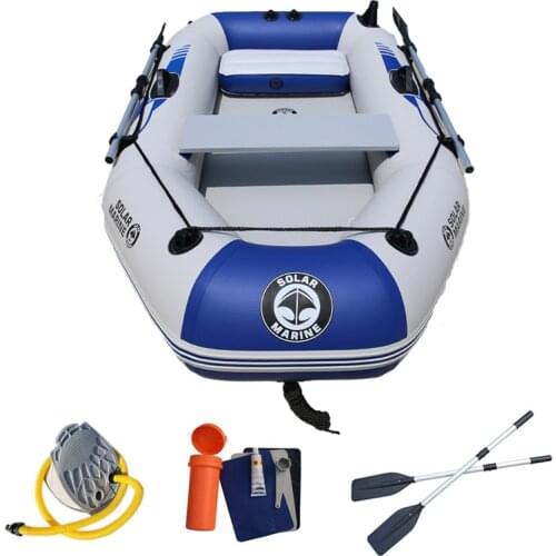 Wholesale Price 1 Person 175 Cm Inflatable PVC Fishing Boat Kayak Canoe Raft Dinghy Air Deck Bottom With Free Accessories