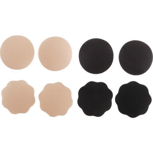 Flower SATIN Fabric Breast Nipple Cover Petal Pasties Stick Bra Pad Patch