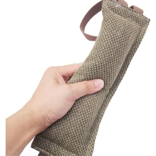 Primal suction tug toy Bite Pillow Jute Bite Toy Sleeve with 2Rope Handles Large Dog Training Interactive Play Chewing Toy