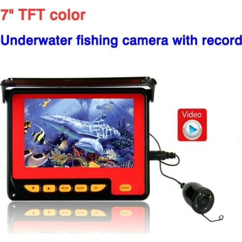 20m 4.3" Underwater 600TVL Ice Fishing Camera Fish Finder VIdeo Recording DVR 4pcs LED Sun Visor