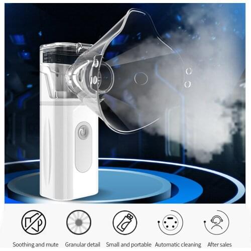 Portable Nebulizer Cool Mist Steam Inhaler Handheld Mesh Nebulizer Machine For Kids Adults For Home Daily Use Mist Inhaler