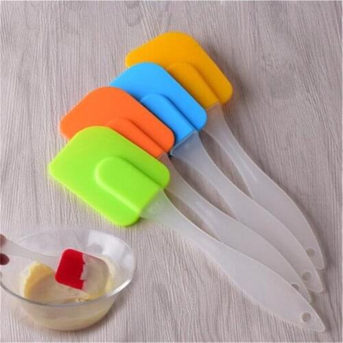 Silicone Spatula Cream Butter Baking Scraper Cake Spatula Cooking Cake Brushes Kitchen Pastry Tools High Temperature Resistance