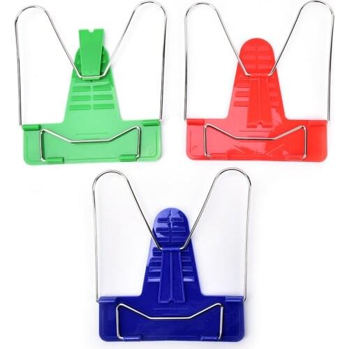 1Pc 3Colors Foldable Portable Adjustable Bookend Stand Reading Book Stand Document Holder Base Desk Office Supplies