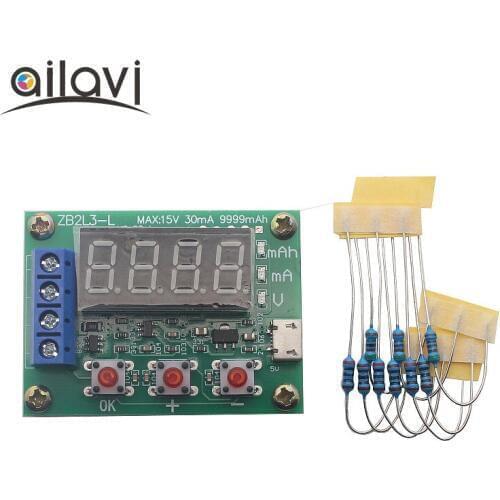 30mA Low Current Design Exclusive Use Battery Capacity Tester 1.5V3V12V Button CR2032 Battery Measurement