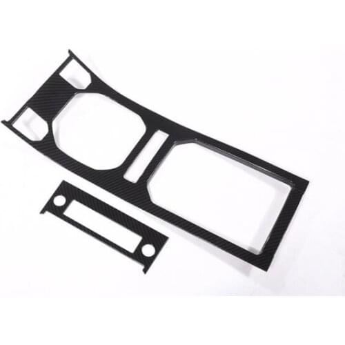 Carbon fiber For Land Rover Range Rover Evoque Center Console Gear Panel Chrome Decorative Cover Trim Car-Styling 2012-2017