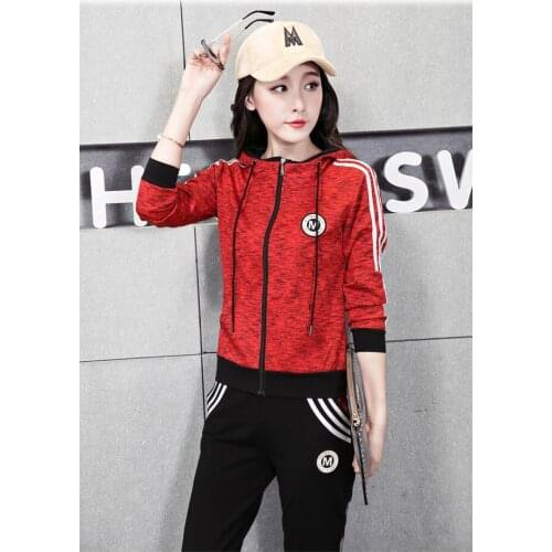 Spring Autumn Women 2 Piece Set, High Quality Pullover, Stand-up Collar, Two Piece Set, Casual Women Slim Track Suit