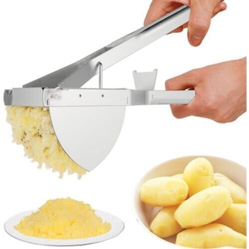 YOMDID Stainless Steel Potato Masher Manual Potato Presser Pumpkin Potato Mash Multifunctional Potato Mashed Making Tool Kitchen