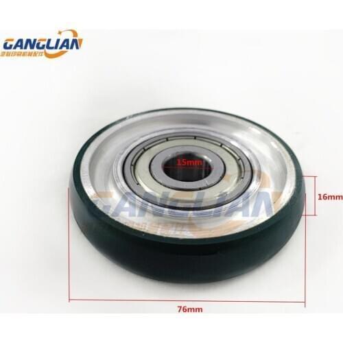 2 Pieces KBA 162 Rubber Wheel 76X15X16mm Printing Machine Spare Parts