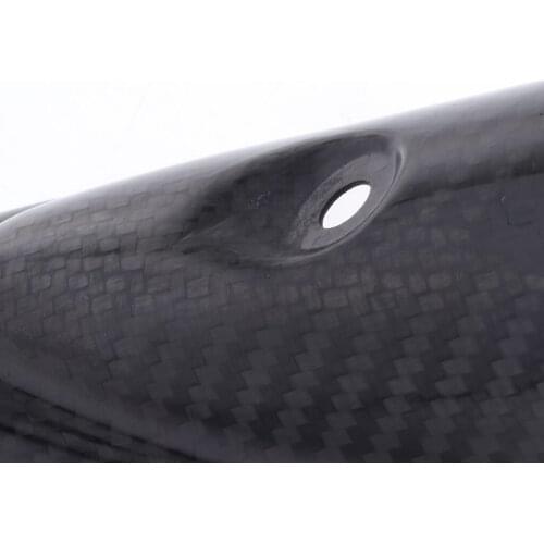Exhaust Pipe Protector Heel Guard Crash Protector with Carbon Fiber， Heat Shield Protection Exhaust Pipe Cover