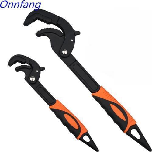 14-60mm Ratchet Adjustable Wrench Universal Torque Wrench Spanner Key Gear Pipe Wrench Tool Pry Bar Plumbing Tool