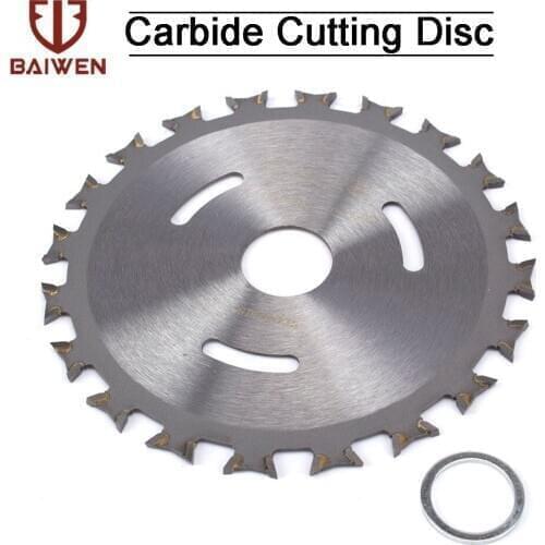 4inch Woodworking Carbide Circular Saw Blade TCT Cutting Disc Bothway 110 x 20mm 20T For Solid Wood Density Board Alloy Metal