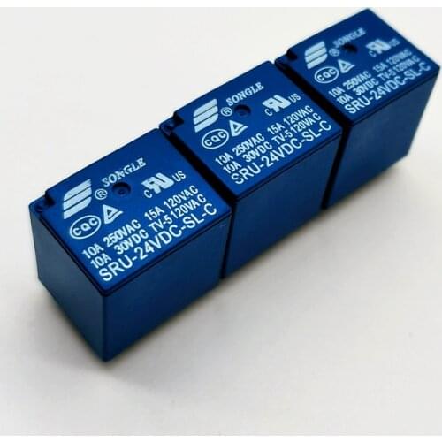 5PCS SRU - 05V 12V 24 vdc-sl-a - sl-c 4 pin / 5 pin 15A T70 DIY circuit board, time relay