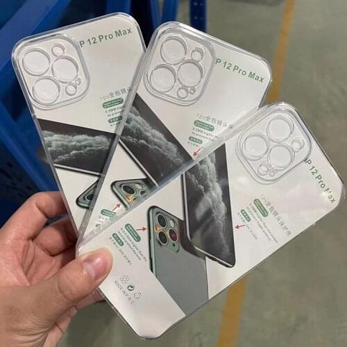 500pcs 1.5MM Clear Transparent Case Soft TPU Silicone Rubber Cover Shell For iPhone 13 Pro Max 12 Mini 11 XS XR X 8 7 6 Plus SE