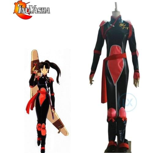 Anime Inuyasha Cosplay Costume Sango Battle Suit Cosplay Costume Jumpsuit Halloween Dressup Clothing Women Men