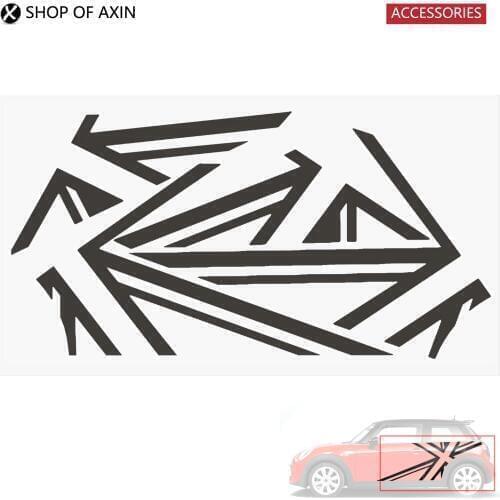 Car Door Graphics Sticker Union Jack flag For Mini cooper clubman countryman hardtop R50 R53 R56 R55 R60 R61 F54 F55 F56 F60