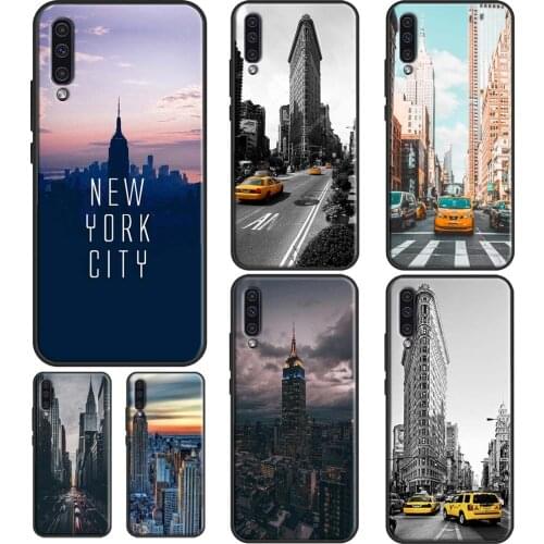 NYC New York City Case For Samsung A52 A72 A32 A12 A20e A21S A11 A31 A41 A51 A71 A02S A10 A40 A50 A70 Coque