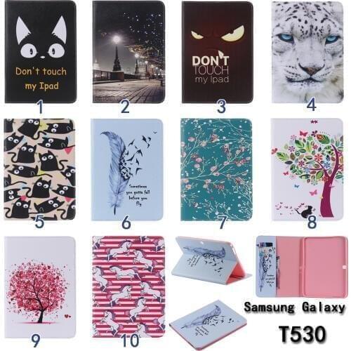 For Samsung Galaxy Tab 4 PU Leather Stand Card Case Cover For Samsung Galaxy Tab 4 10.1" T530 T531 T535 Tablet Fundas Coque #1