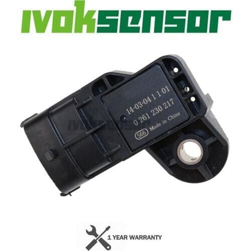 MAP Sensor 0261230217 9470519 Intake Manifold Air Absolute Boost Pressure Sensor For Chevrolet BYD F0 Honda Civic Jazz Stream