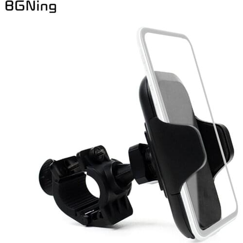 Univesal 360 Rotating Mobile Phone Holder Motorcycle Clip Bike Handle Bar 14-33mm Clamp Mount Support for 47-105mm Smartphones
