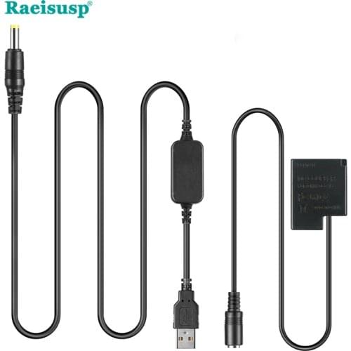 DMW-DCC15 DC Coupler DMW-BLH7 BLH7PP Dummy Battery Power Bank Charger USB Cable for Lumix LX10 LX15 DMC-GM1 GM5 DMC-GF7 DMC-GF8