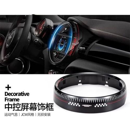 Interior Car Central Control Screen Instrument Panel Cover Housing Trim Frame Decor For MINI Cooper One JCW F55 F56 Accessories