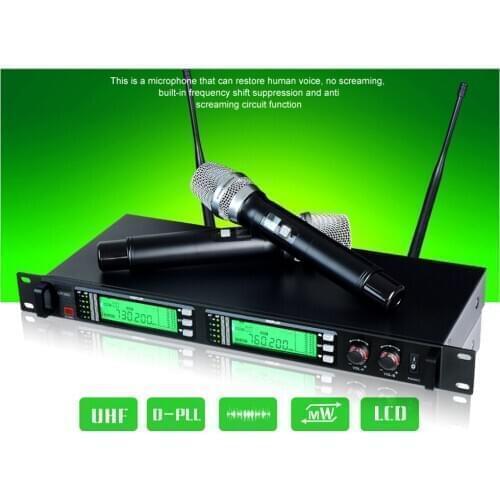 MiCWL Beta88 200 Channel UHF UR-36D Wireless Dynamic Handheld Cardioid Microphone Karaoke DJ System 640-690MHz