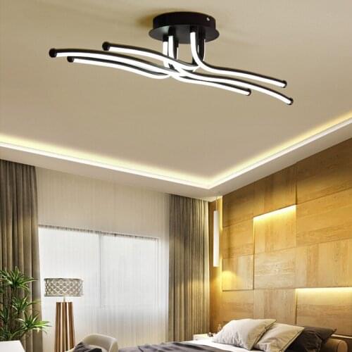 Brown Modern LED Chandeliers For Living Room Bedroom Home Fixtures Led Ceiling Chandelier Indoor Lighting Lampara de techo